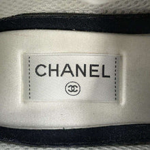 将图像加载到图库查看器中，CHANEL ★CC Logo Sneakers GrayG46014 Wool Suede Leather Size 42
