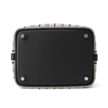Load image into Gallery viewer, HERMES Picotin Lock Black/Ecru/Fauve/Blue Zanzibar Swift Leather Toile H Size PM
