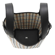 Load image into Gallery viewer, HERMES Picotin Lock Black/Ecru/Fauve/Blue Zanzibar Swift Leather Toile H Size PM
