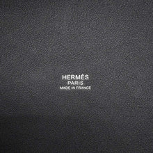 Load image into Gallery viewer, HERMES Picotin Lock Black/Ecru/Fauve/Blue Zanzibar Swift Leather Toile H Size PM
