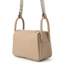将图像加载到图库查看器中，HERMES Lindy Verso Beige Marpha/Grimisty Swift Leather Size Mini
