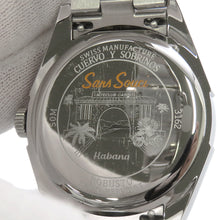 Load image into Gallery viewer, CUERVO Y SOBRINOS Cuervo y Sobrinos Robusto W38.5mm Stainless Steel Blue Dial3162B-1B
