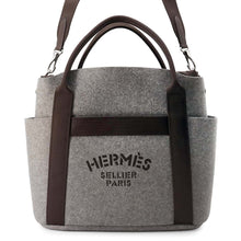 Load image into Gallery viewer, HERMES Sucked Pansage Groom Grimoyen/Brown Felt Leather
