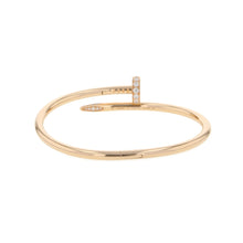 将图像加载到图库查看器中，CARTIER Juste Un Clou Bracelet Classic Model Size 17B6048517 18K Pink Gold
