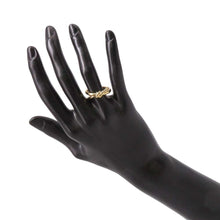 将图像加载到图库查看器中，TIFFANY&amp;Co. Knot Double Row Ring Size #Approximately1569908675 18K Yellow Gold

