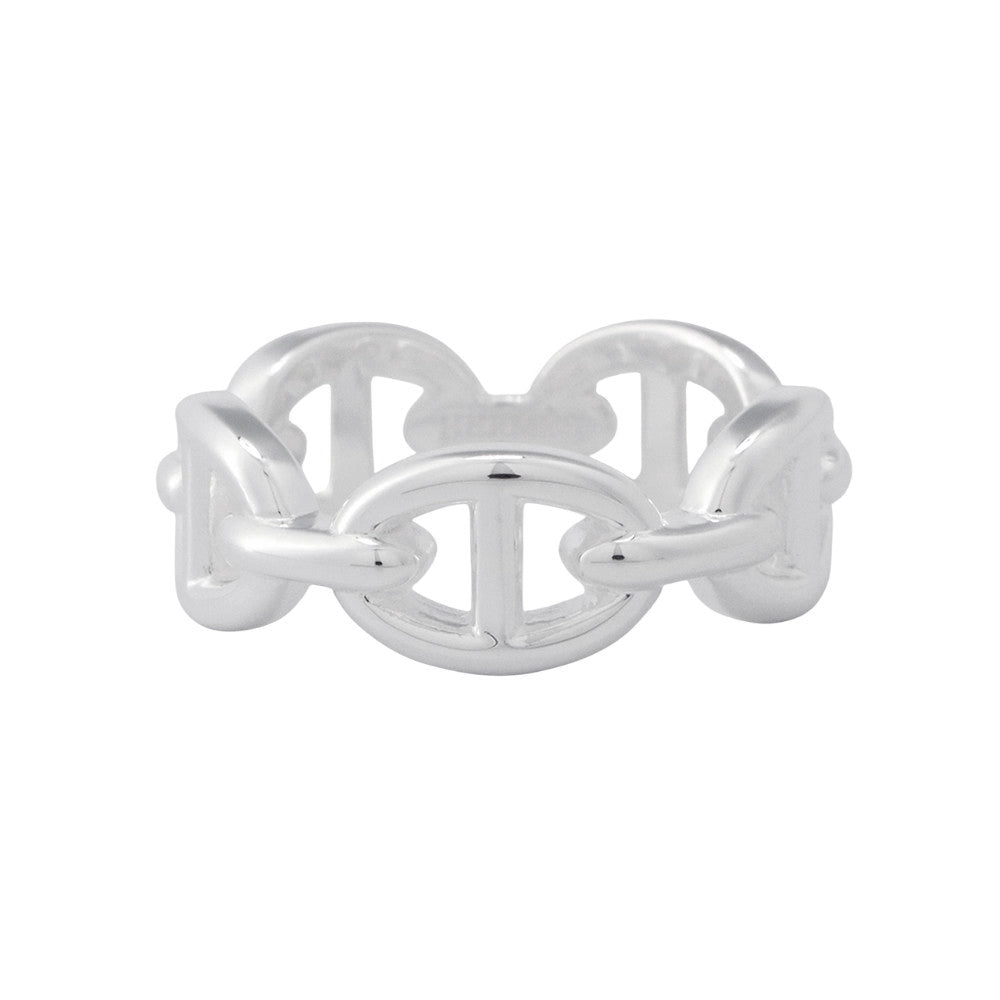 HERMES Chaine d'Ancre Anchene Ring Size 54/#14 PM SV925