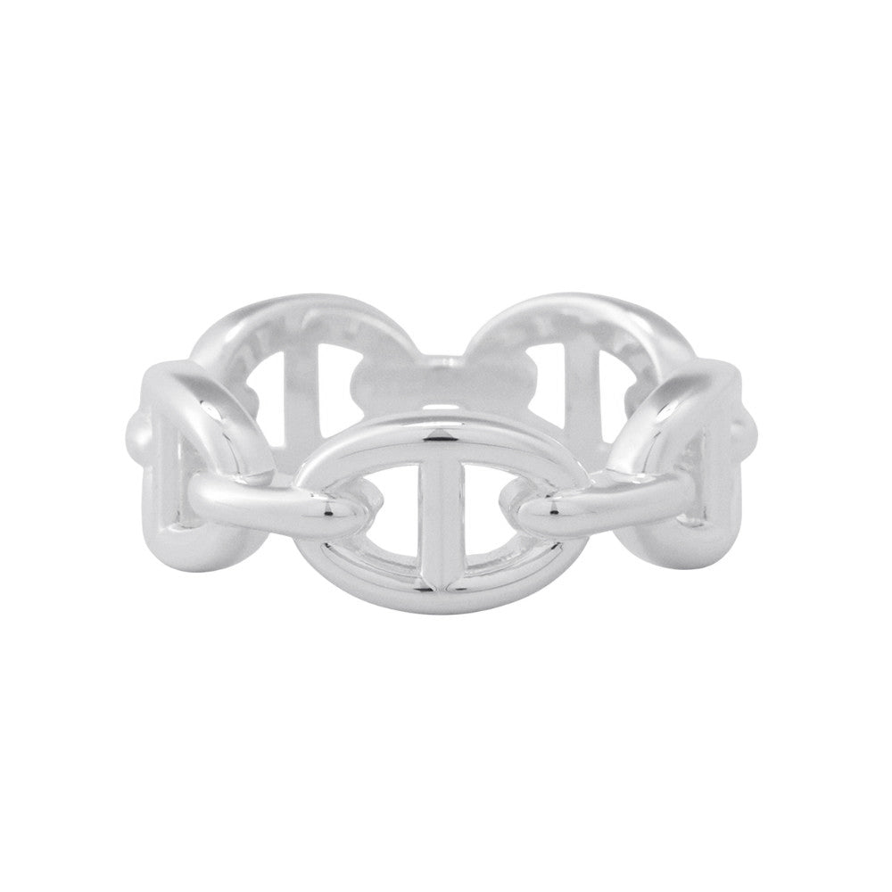 HERMES Chaine d'Ancre Anchene Ring Size 53/#13 PM SV925