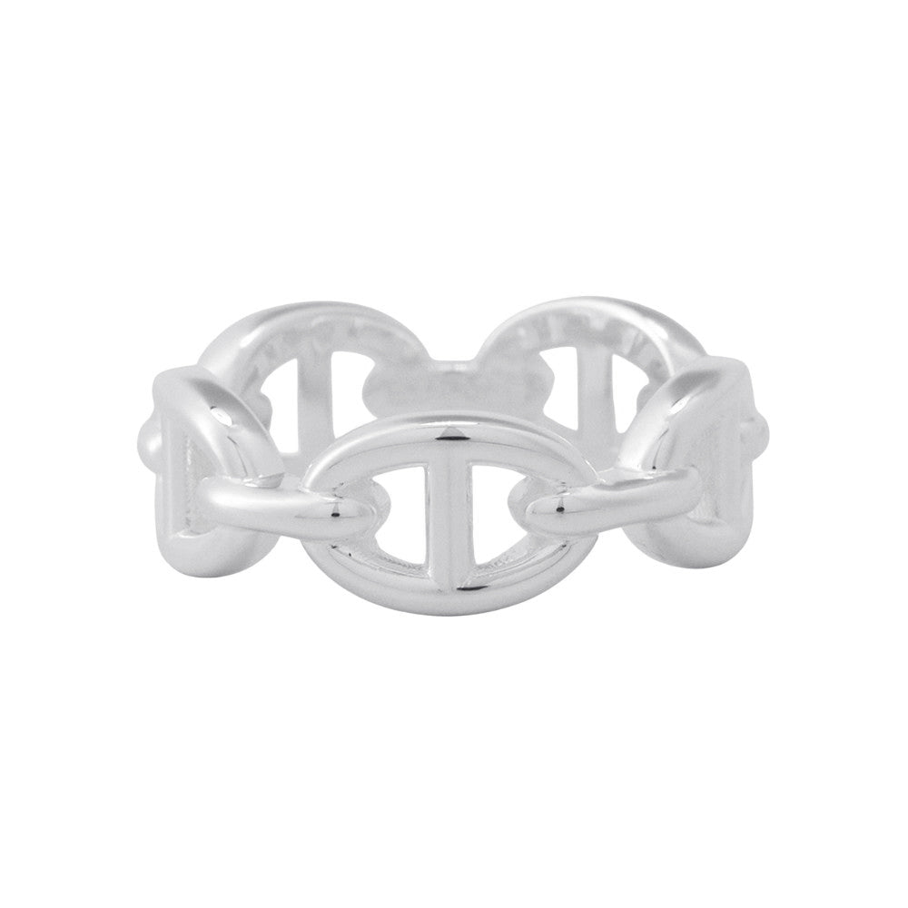 HERMES Chaine d'Ancre Anchene Ring Size 53/#13 PM SV925