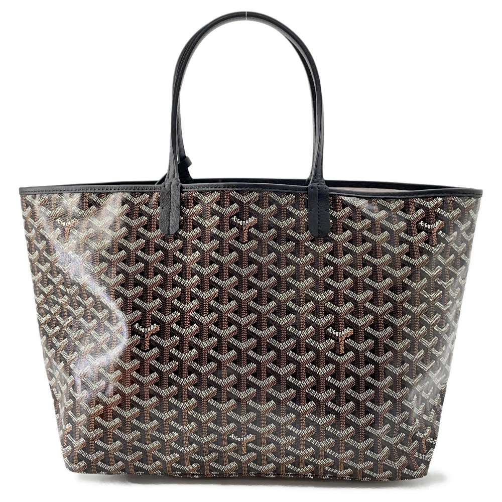 GOYARD Saint Louis BlackAMALOUISPM01 PVC Leather Size PM