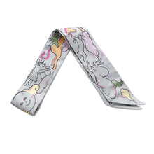 将图像加载到图库查看器中，HERMES Twilly One Thousand and One Rabbits Grease pail/Rose/Jaune Silk100%
