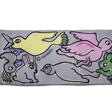 将图像加载到图库查看器中，HERMES Twilly One Thousand and One Rabbits Grease pail/Rose/Jaune Silk100%
