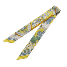 将图像加载到图库查看器中，HERMES Twilly LES MURMURES DE LA FORET Jaune Viff/Vert/Miel Silk100%
