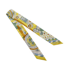将图像加载到图库查看器中，HERMES Twilly LES MURMURES DE LA FORET Jaune Viff/Vert/Miel Silk100%
