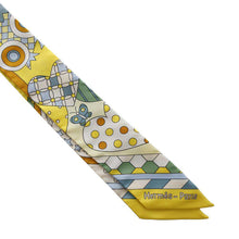 将图像加载到图库查看器中，HERMES Twilly LES MURMURES DE LA FORET Jaune Viff/Vert/Miel Silk100%
