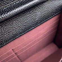 将图像加载到图库查看器中，CHANEL Matelasse Chain wallet BlackAP0250 Caviar Leather
