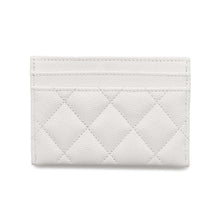 将图像加载到图库查看器中，CHANEL Matelasse Card Case WhiteAP3188 Caviar Leather
