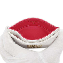 将图像加载到图库查看器中，CHANEL Matelasse Card Case WhiteAP3188 Caviar Leather
