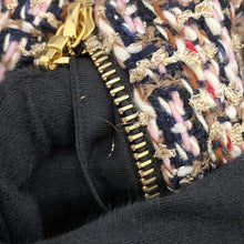 将图像加载到图库查看器中，LOUIS VUITTON Belted Tweed Skater Dress Size 38 Multicolor Wool 56% Cotton19% Polyester9% Nylon9% Rayon7%
