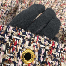 将图像加载到图库查看器中，LOUIS VUITTON Belted Tweed Skater Dress Size 38 Multicolor Wool 56% Cotton19% Polyester9% Nylon9% Rayon7%
