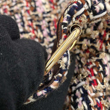 将图像加载到图库查看器中，LOUIS VUITTON Belted Tweed Skater Dress Size 38 Multicolor Wool 56% Cotton19% Polyester9% Nylon9% Rayon7%
