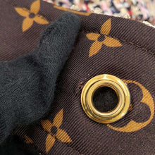 将图像加载到图库查看器中，LOUIS VUITTON Belted Tweed Skater Dress Size 38 Multicolor Wool 56% Cotton19% Polyester9% Nylon9% Rayon7%
