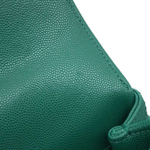 将图像加载到图库查看器中，CHANEL Handbag CC Logo Top Handle GreenAS2215 Caviar Leather Size XXS

