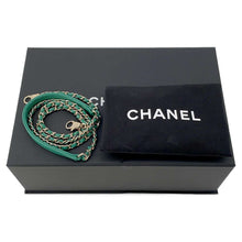 将图像加载到图库查看器中，CHANEL Handbag CC Logo Top Handle GreenAS2215 Caviar Leather Size XXS
