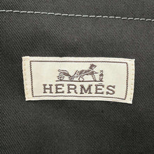 将图像加载到图库查看器中，HERMES Straight cut jacket with zip Size 48 Dark Gray Polyester65% Cotton35%
