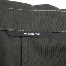 将图像加载到图库查看器中，HERMES Straight cut jacket with zip Size 48 Dark Gray Polyester65% Cotton35%
