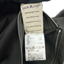 将图像加载到图库查看器中，HERMES Straight cut jacket with zip Size 48 Dark Gray Polyester65% Cotton35%
