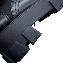 将图像加载到图库查看器中，PRADA PRADA Monolith Pouch Leather x Re-Nylon Combat Boots Black1T255M Leather Nylon Size 37 2/1
