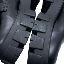 将图像加载到图库查看器中，PRADA PRADA Monolith Pouch Leather x Re-Nylon Combat Boots Black1T255M Leather Nylon Size 37 2/1
