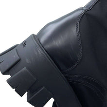 将图像加载到图库查看器中，PRADA PRADA Monolith Pouch Leather x Re-Nylon Combat Boots Black1T255M Leather Nylon Size 37 2/1
