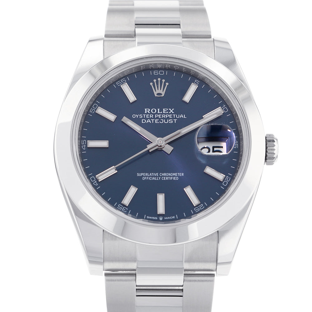 ROLEX Datejust W41mm Stainless Steel Blue Dial126300