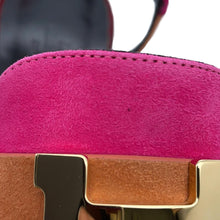 Load image into Gallery viewer, HERMES Sandals Pink/Multicolor suede Size 35 1/2
