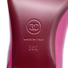 将图像加载到图库查看器中，CHANEL CC Logo Pumps Pink/PurpleG45166 Patent Leather Size 36C
