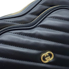 将图像加载到图库查看器中，GUCCI Interlocking G Heart Shoulder Bag Black751628 Leather
