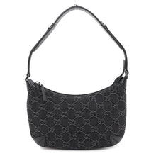 Load image into Gallery viewer, GUCCI Horsebit Slim Small Shoulder Bag Black774719 GGDenim
