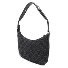 Load image into Gallery viewer, GUCCI Horsebit Slim Small Shoulder Bag Black774719 GGDenim
