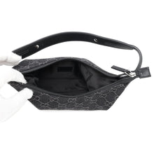 Load image into Gallery viewer, GUCCI Horsebit Slim Small Shoulder Bag Black774719 GGDenim
