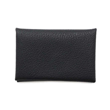 将图像加载到图库查看器中，HERMES Calvi Black Chevre Myzore Goatskin
