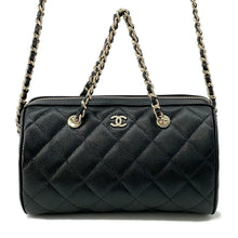 将图像加载到图库查看器中，CHANEL Timeless Classic Line Shoulder Bag BlackAP4474 Caviar Leather
