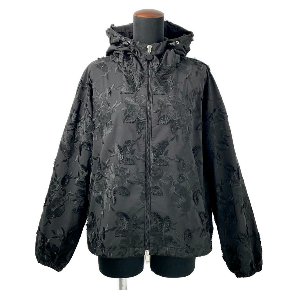 MONCLER Charmeil Floral Jacket Black Polyester59% Cotton41%