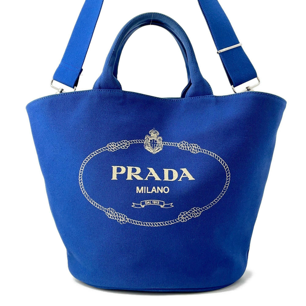 PRADA Canapa2WAYShoulder Blue1BG163 Canvas