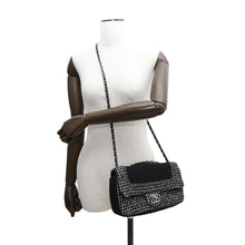 将图像加载到图库查看器中，CHANEL Matelasse ChainShoulder Black/WhiteA92533 Tweed Cotton Jersey

