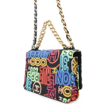将图像加载到图库查看器中，CHANEL ★CHANEL19 Chain Wallet Neon MulticolorAP0957 Printed Fabric/Leather
