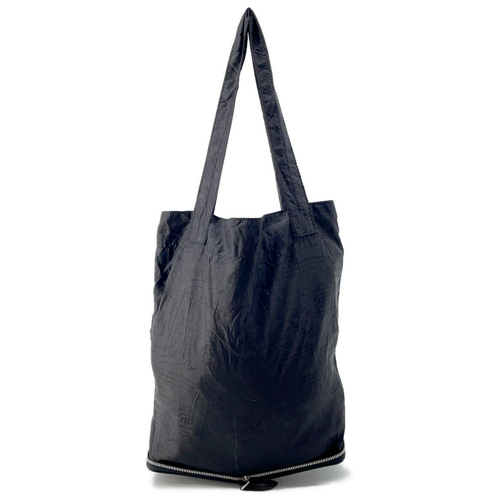 Berluti Calligraphy Incase Eco Bag Black/Gray Nylon Scritto Venetian Leather