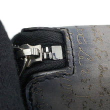 将图像加载到图库查看器中，Berluti Calligraphy Incase Eco Bag Black/Gray Nylon Scritto Venetian Leather
