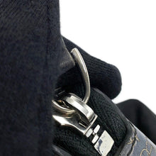 将图像加载到图库查看器中，Berluti Calligraphy Incase Eco Bag Black/Gray Nylon Scritto Venetian Leather
