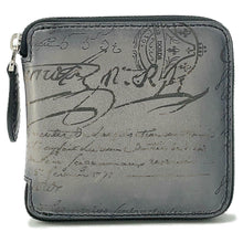 将图像加载到图库查看器中，Berluti Calligraphy Incase Eco Bag Black/Gray Nylon Scritto Venetian Leather
